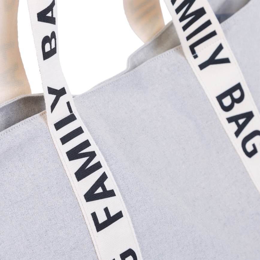 Childhome - Reistas FAMILY BAG CANVAS wit