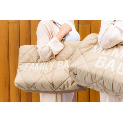 Childhome - Reistas FAMILY BAG PUFFERED crème