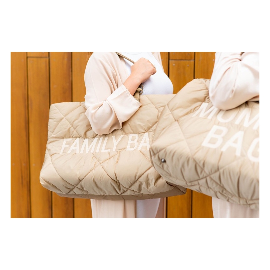 Childhome - Reistas FAMILY BAG PUFFERED crème