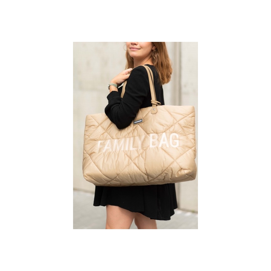 Childhome - Reistas FAMILY BAG PUFFERED crème