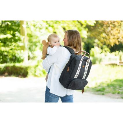 Childhome - Veranderende rugzak FAMILY CLUB zwart