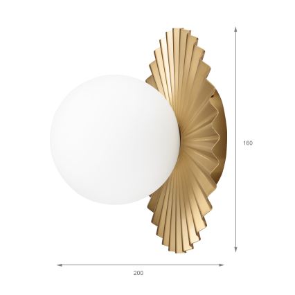 CHITA wandlamp 1xG9/5W/230V goud