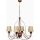CLASSIC Hanglamp 4xE14/40W/230V brons/beige