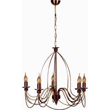 CLASSIC hanglamp 5xE14/40W/230V brons