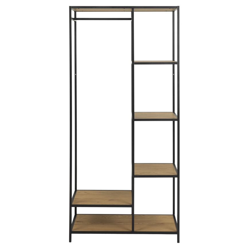 Clothes rack SARON eiken/zwart