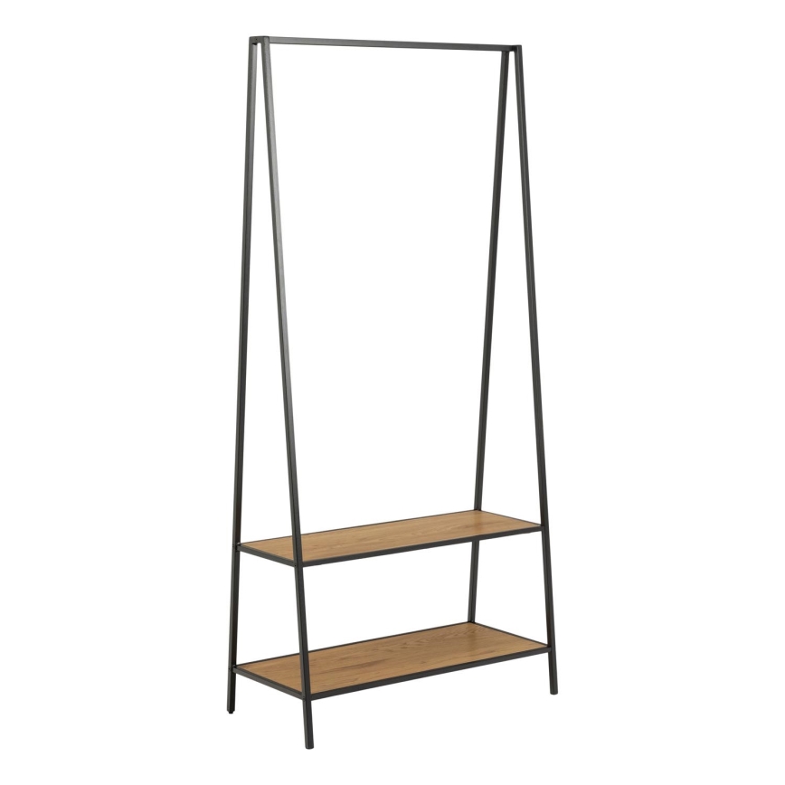 Clothes rack SARON eiken/zwart
