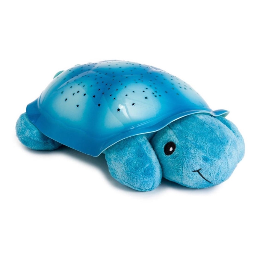 Cloud B - Kinder nachtlamp met een beamer 3xAA schildpad blauw