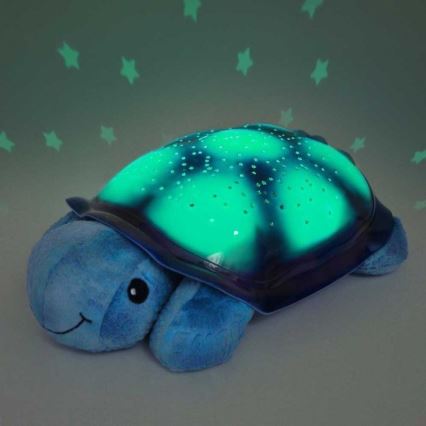 Cloud B - Kinder nachtlamp met een beamer 3xAA schildpad blauw