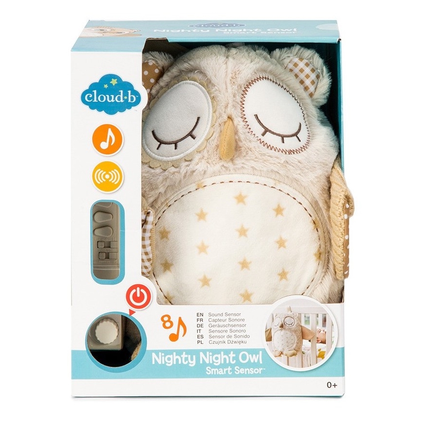 Cloud B - Lekker knuffelen met een melodietje 2xAA uil