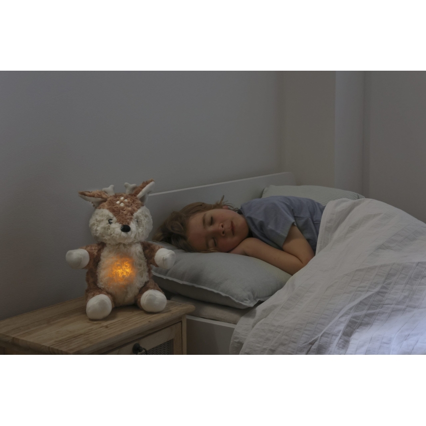 Cloud B - Lekker knuffelen met een melodietje en lichtje hertje + USB