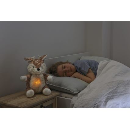 Cloud B - Slaapvriendje met melodie en licht hert + USB