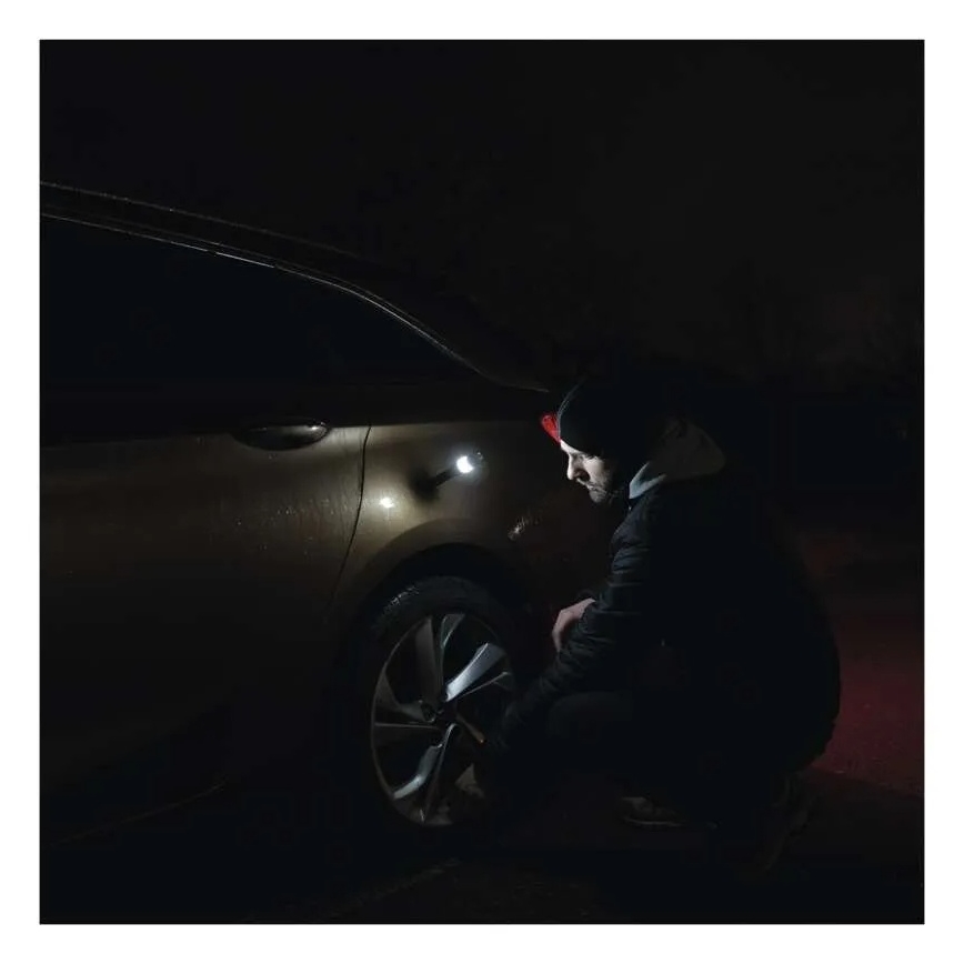 COB LED zaklamp/2xAA