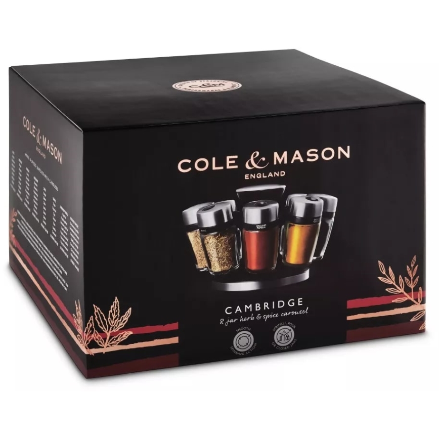 Cole&Mason - Draaibare kruidenstandaard MASTER 9-delig