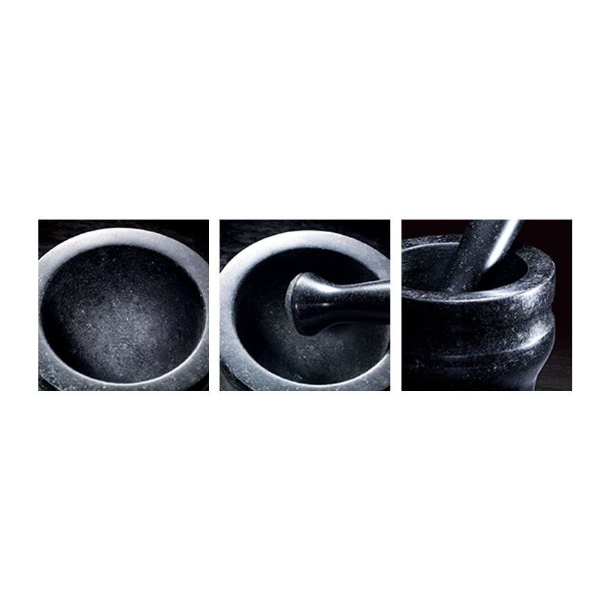 Cole&Mason - Granieten vijzel met stamper GRANITE pr. 18 cm graniet/zwart