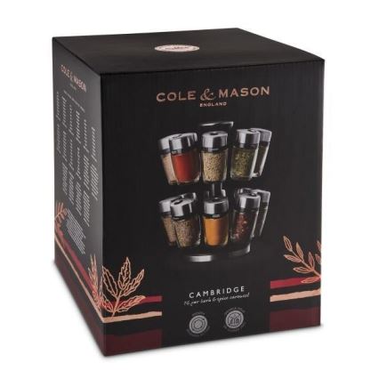 Cole&Mason - Draaibare kruidenrek MASTER 17-delig