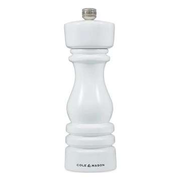 Cole&Mason - Pepermolen LONDON 18 cm beuken/wit