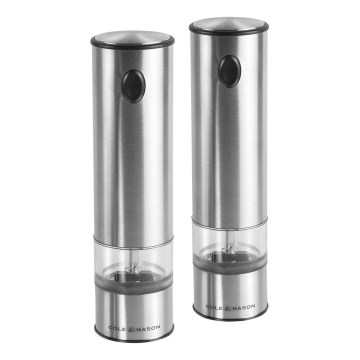 Cole&Mason - Set elektrische peper- en zoutmolens BATTERSEA 2 stuks 6xAAA