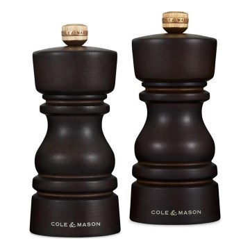 Cole&Mason - Set zout- en pepermolens LONDON 2 st. 13 cm beuken/bruin
