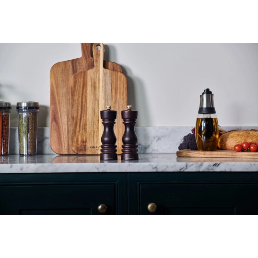 Cole&Mason - Set van 2 zout- en pepermolens LONDON 18 cm beukenhout/bruin
