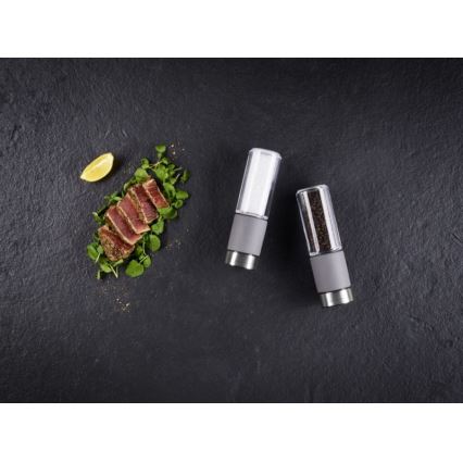 Cole&Mason - Set zout- en pepermolens REGENT CONCRETE 2 stuks beton 18 cm
