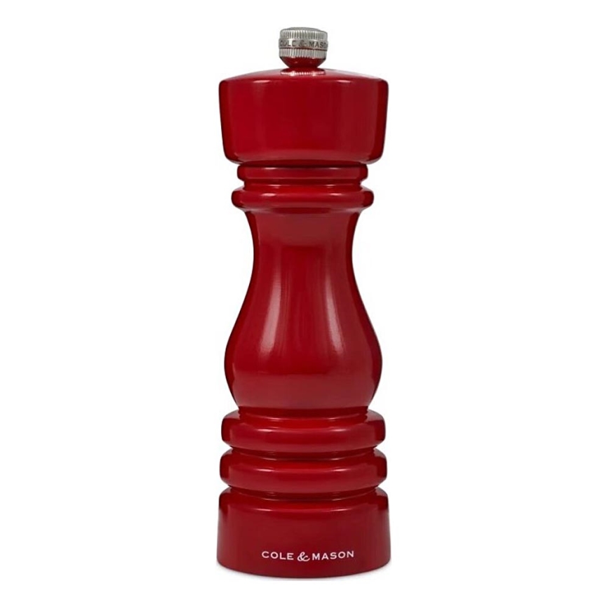 Cole&Mason - Zoutmolen LONDON 18 cm beuken/rood