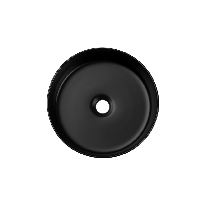 COMAD BEYOND 2 BLACK ( E-6565 ) - Aanrecht wastafel BEYOND diameter 36 cm keramiek/mat zwart