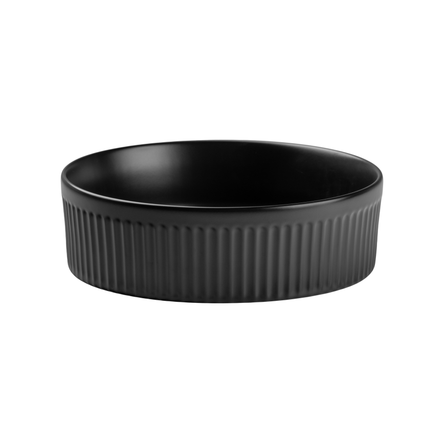 COMAD BEYOND 2 BLACK ( E-6565 ) - Aanrecht wastafel BEYOND diameter 36 cm keramiek/mat zwart