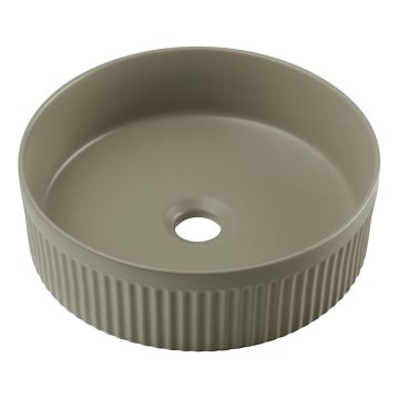 COMAD BEYOND 2 OLIVER GROEN ( E-6565 ) - Aanrecht wastafel BEYOND diameter 36 cm keramiek/mat groen