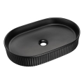 COMAD BEYOND 3 BLACK (E-6531) - Opbouwwastafel BEYOND 56x36 cm keramiek/mat zwart