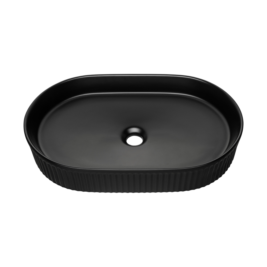 COMAD BEYOND 3 BLACK (E-6531) - Opbouwwastafel BEYOND 56x36 cm keramiek/mat zwart