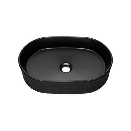 COMAD BEYOND 5 BLACK (E-6564) - Opbouwwastafel BEYOND 48x32,5 cm keramiek/mat zwart