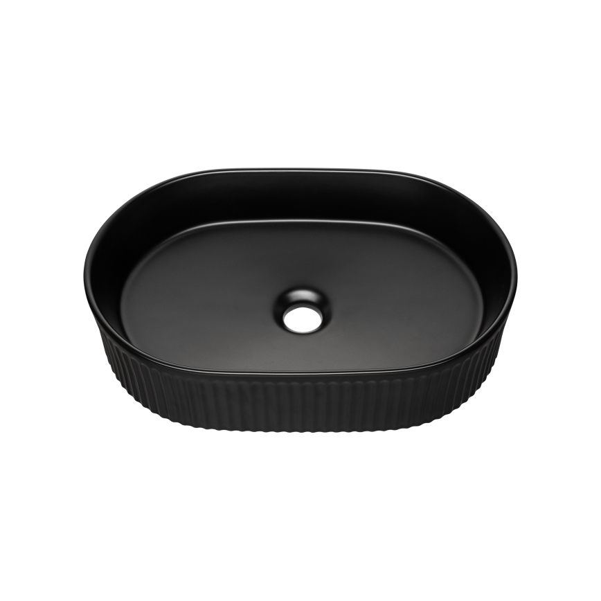 COMAD BEYOND 5 BLACK (E-6564) - Opbouwwastafel BEYOND 48x32,5 cm keramiek/mat zwart