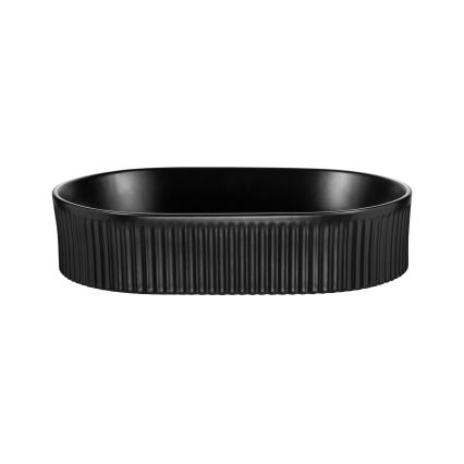 COMAD BEYOND 5 BLACK (E-6564) - Opbouwwastafel BEYOND 48x32,5 cm keramiek/mat zwart