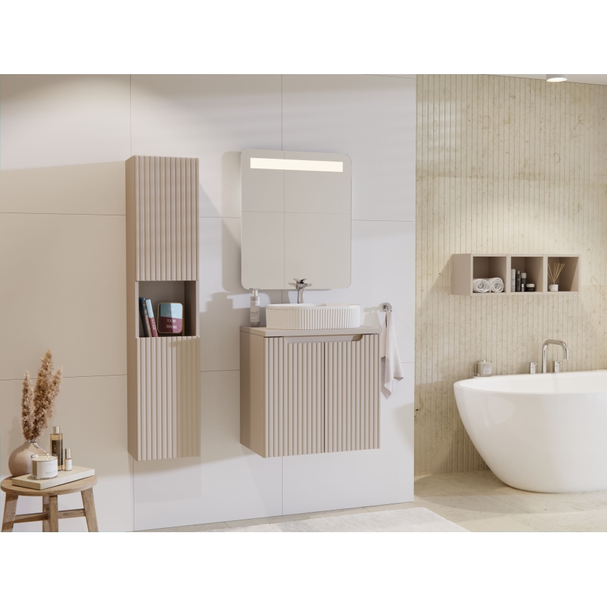 COMAD BEYOND 5 WIT ( E-6564 ) - Aanrecht wastafel BEYOND 48x32,5 cm keramiek/mat wit
