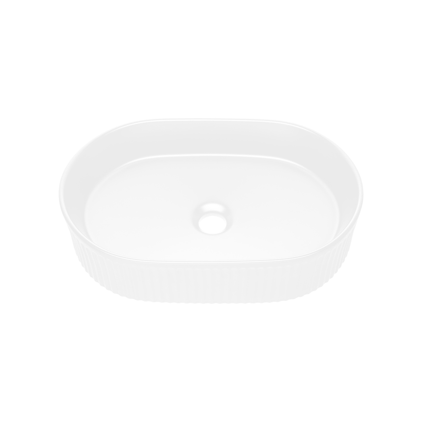 COMAD BEYOND 5 WIT ( E-6564 ) - Aanrecht wastafel BEYOND 48x32,5 cm keramiek/mat wit