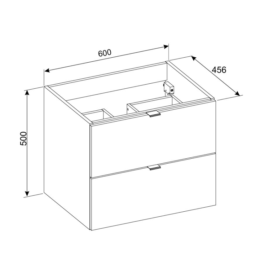 COMAD DALIA CASHMERE 82-60-46-2S - Wastafelonderkast DALIA 50x60 cm beige