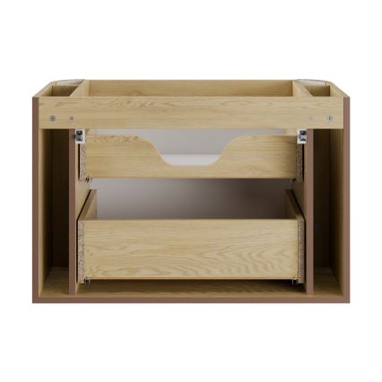 COMAD OVALIA CREMONA 82-80-46-2S - Badmeubel onder de wastafel OVALIA 52 x 80 cm Cremona-eiken