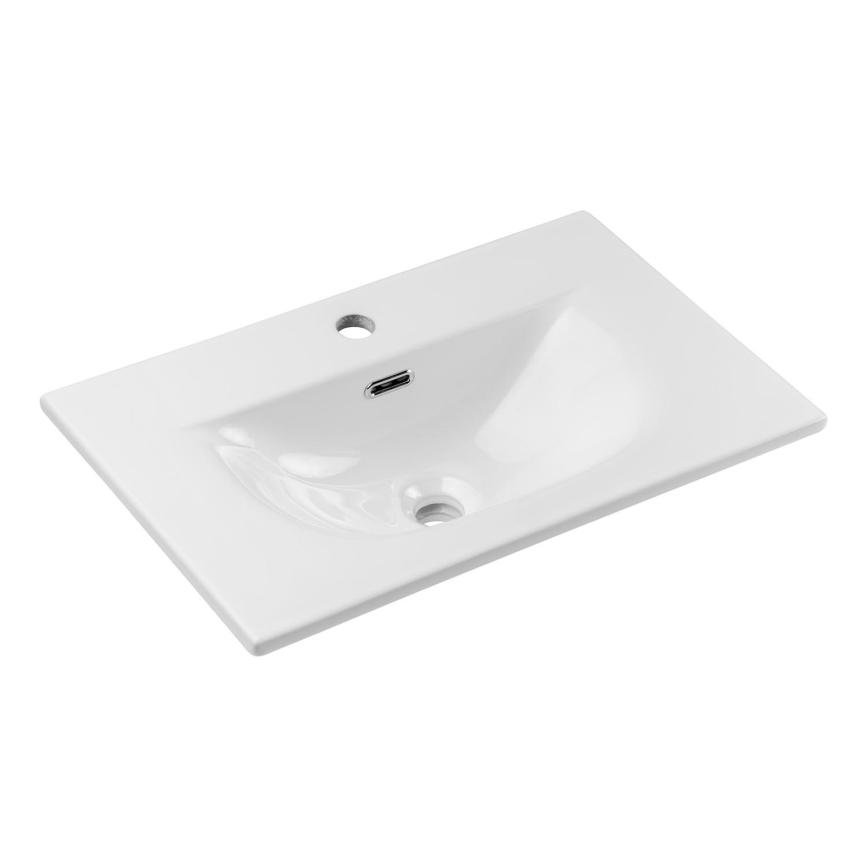 COMAD SKY 3 60CM DP ( E-8099-3-60 ) - Inbouw wastafel SKY 61x40 cm keramiek/mat wit