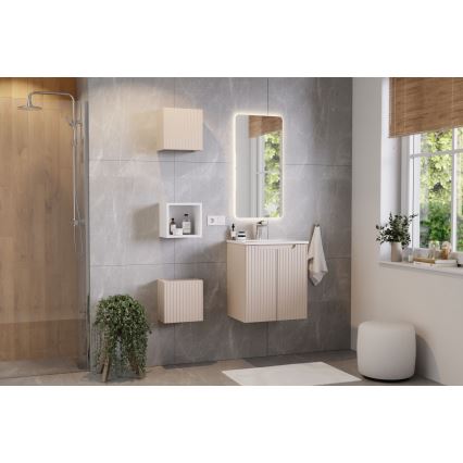 COMAD SKY 3 60CM DP ( E-8099-3-60 ) - Inbouw wastafel SKY 61x40 cm keramiek/mat wit