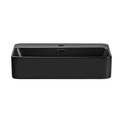 COMAD TRUST 2 BLACK ( E-6282 ) - Aanrecht wastafel TRUST 55x38 cm keramiek/mat zwart