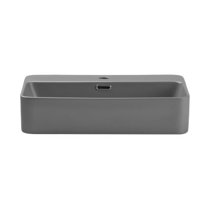 COMAD TRUST 2 MATT LIGHT GREY ( E-6282 ) - Aanrecht wastafel TRUST 55x38 cm keramiek/mat grijs