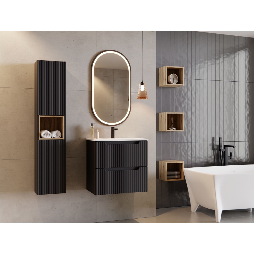 COMAD UM-2060RB DANCE 60 - Inbouwwastafel DANCE 62x40 cm keramiek/glanzend wit