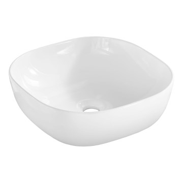 COMAD UM-6252 SMILE 40 DP - Opbouwwastafel SMILE 41x41 cm keramiek/glanzend wit