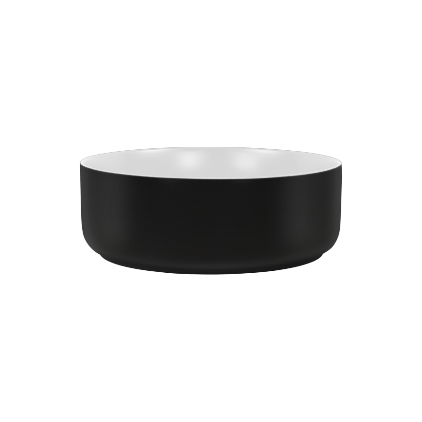 COMAD UM-6259 SIMPLE 8. - Aanrecht wastafel SIMPLE diameter 36 cm keramiek/mat wit/mat zwart