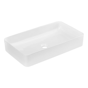 COMAD UM-6275 SLIM 60 WIT DP - Aanrecht wastafel SLIM 61x34 cm keramiek/glanzend wit