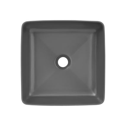 COMAD UM-6276 SLIM 40 GREY DP - Aanrecht wastafel SLIM 37x37 cm keramiek/mat grijs