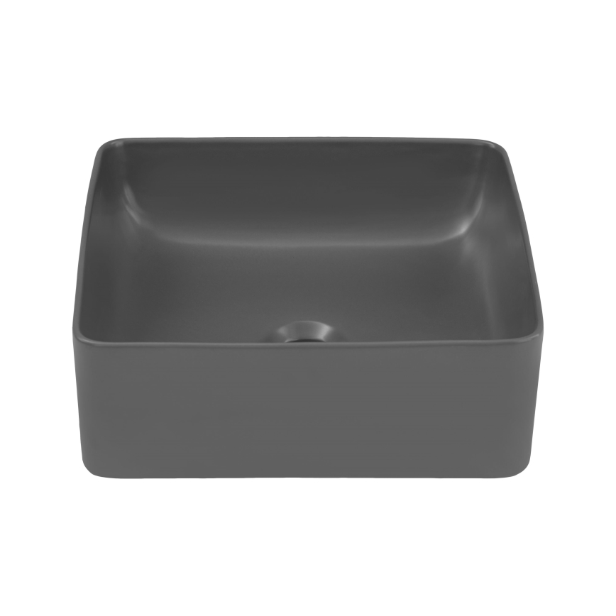 COMAD UM-6276 SLIM 40 GREY DP - Aanrecht wastafel SLIM 37x37 cm keramiek/mat grijs