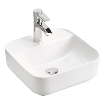 COMAD UM-6288 MAGIC 40 DP - Opbouwwastafel MAGIC 40x40 cm keramiek/glanzend wit