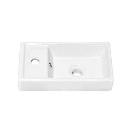 COMAD UM-VEDEA 40 - Aanrecht wastafel VEDEA 40x22 cm keramiek/glanzend wit
