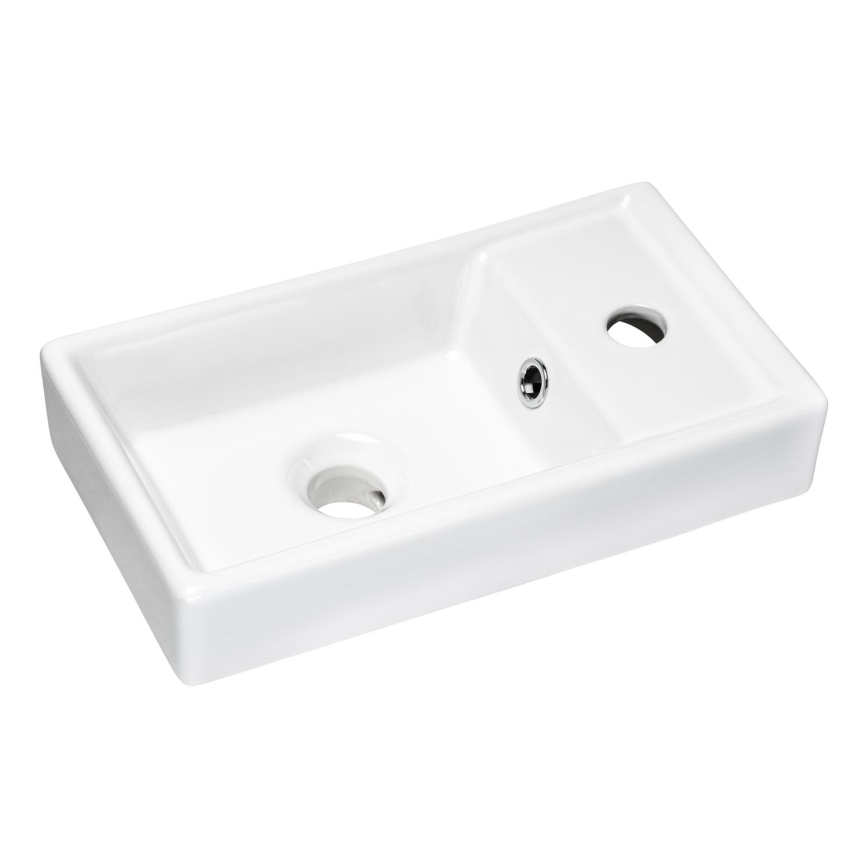 COMAD UM-VEDEA 40 - Opbouwwastafel VEDEA 40x22 cm keramiek/glanzend wit